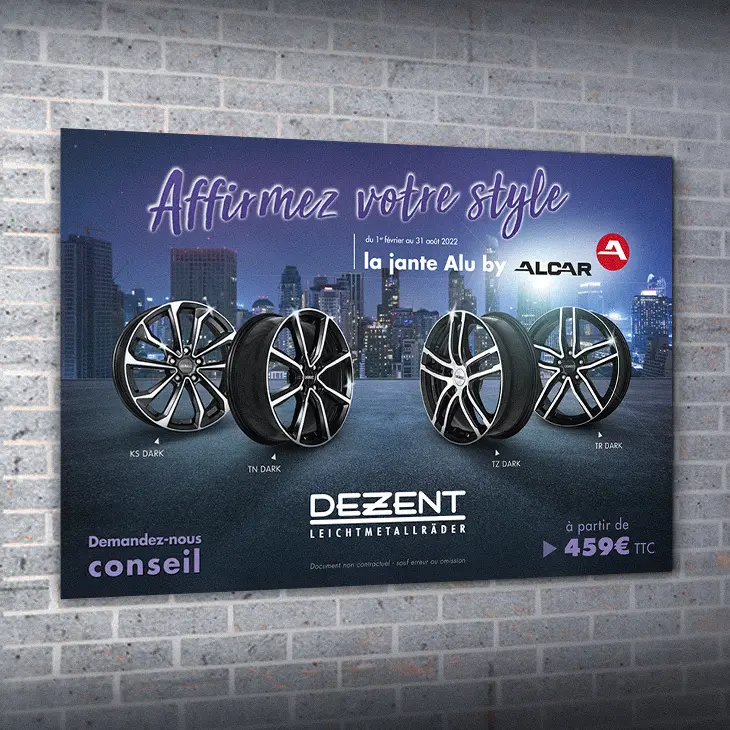 miniature-nuit-rc-sport-alcar Affiche réalisée pour Alcar RC Sport par Dorian Graphique